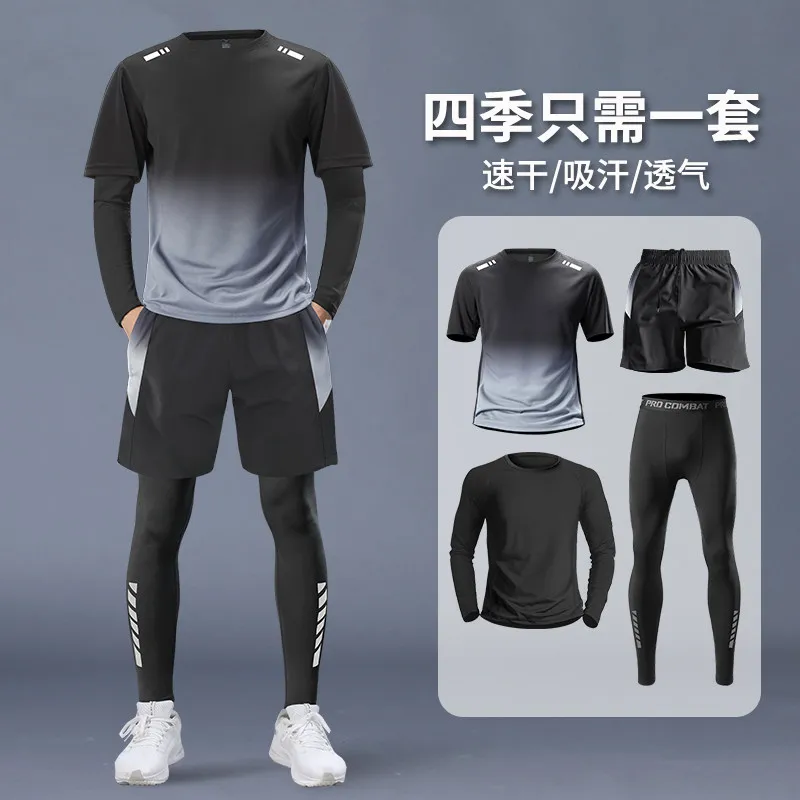 Running Gear Usa - Erkek 4 Parçalı Spor Seti -