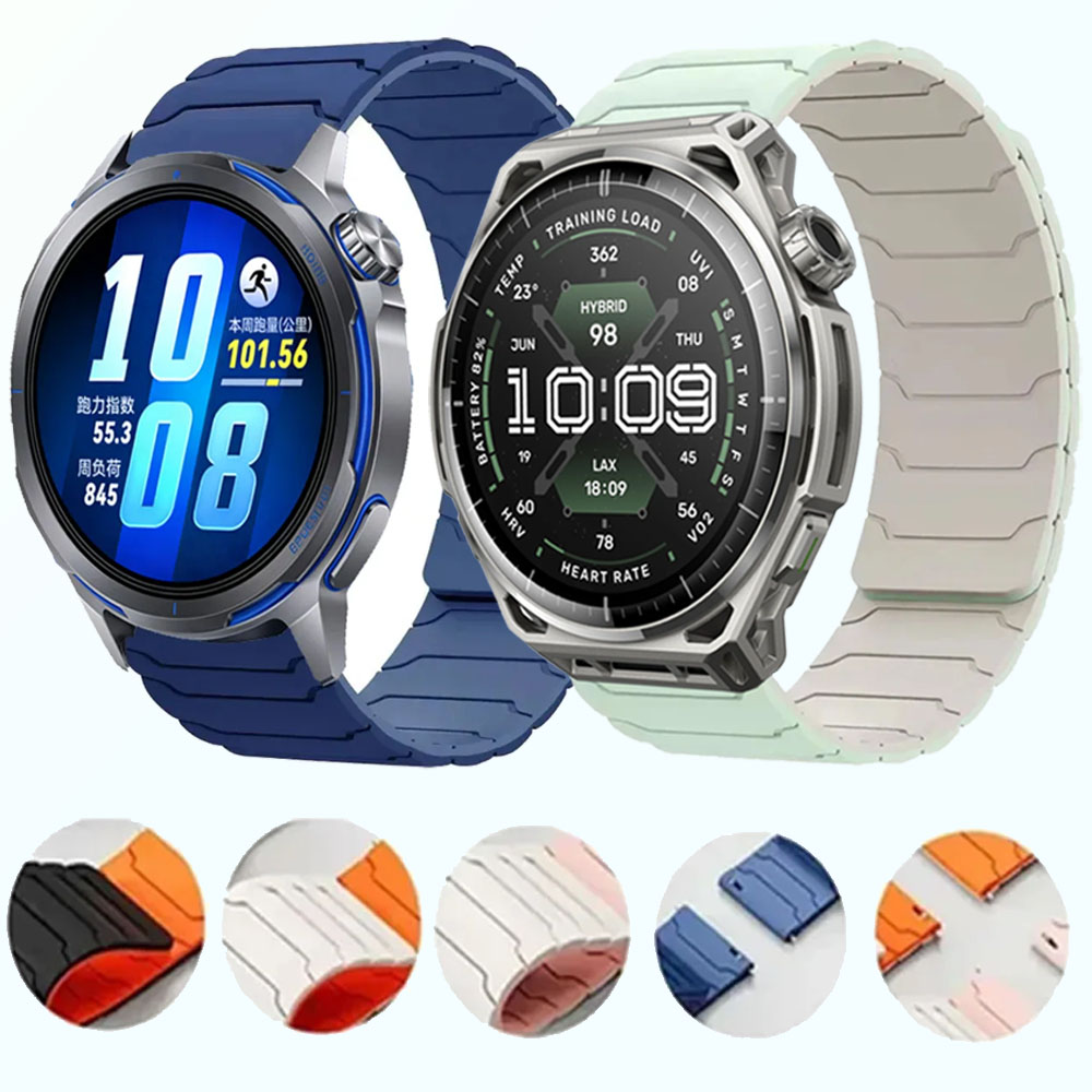 Runners Gear - 20mm 22mm Manyetik Silikon Kayış Huawei