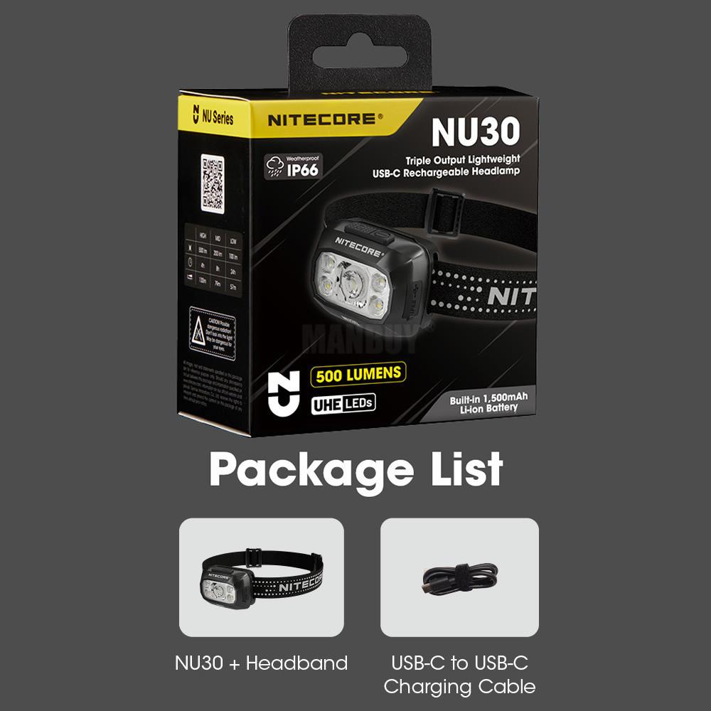 Toptan Nitecore NU30 1500 mAh  - High And Running Gear incelemesi ve fiyatı
